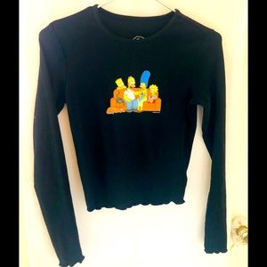 *Forever 21* The Simpson’s NWOT, ribbed knit top, long sleeves size M